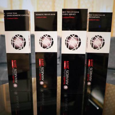 Lombard Odier primée aux WealthBriefing Swiss Awards 2019