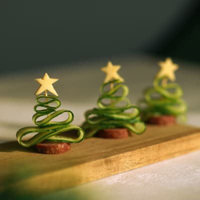 A disruptive festive menu: jellyfish, bean burgers