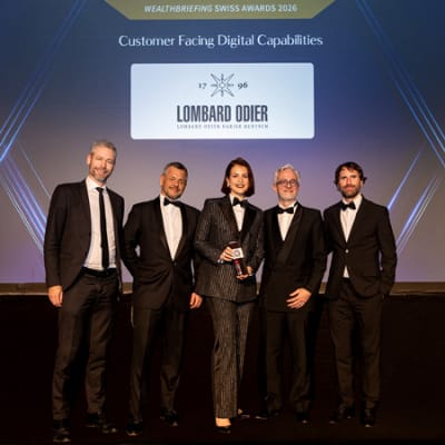 Lombard Odier erhält den WealthBriefing Swiss Award 2026 in der Kategorie „Best Customer Facing Digital Capabilities“