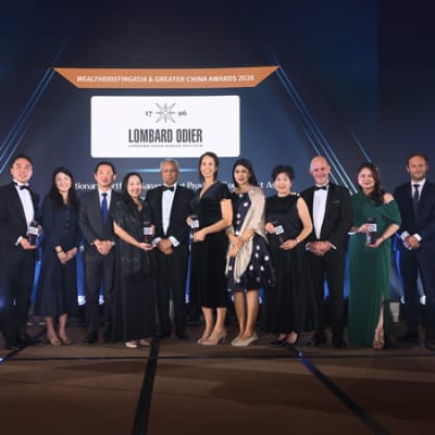 Lombard Odier wins six accolades at the 2026 WealthBriefing Asia Awards