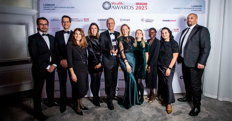 Lombard Odier wins best technology outsourcing solution at the WealthBriefing European Awards 2025